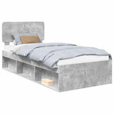 Bed Frame with Headboard Concerte 90 x 200 cm Solid Pine Wood 3412126