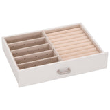 Jewellery Box 5-Layer with Mirror Lockable White 4103562
