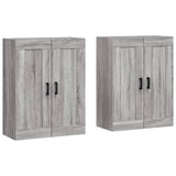 Wall Mounted Cabinets 2 pcs Grey Sonoma Engineered Wood 3198023