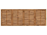 Garden Dinner Table Natural and Black 147 x 88.5 x 75 cm 901322
