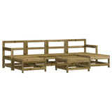 ZNTS 7 Piece Garden Lounge Set Impregnated Wood Pine 3186374