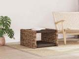 Coffee Table Natural 45 x 45 x 45 cm Solid Mahogany Wood 42011578