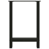 Dining Table Legs Black 2 pcs 60x cm Steel 4013304
