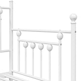 Daybed Frame White 80 x 200 cm Steel 42002678