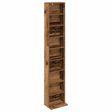 CD Cabinet Old Wood 33 x 23.5 x 175 cm Engineered Wood 8012654