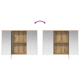 Bathroom Cabinet Set 4 pcs Artisan Oak Engineered Wood 3406390