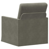 Armchair Light Grey 70 x 81 x 82 cm Corduroy Fabric 42041034