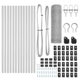 Fence Post Silver 25 x 0.5 m Steel 3352943