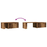 Coffee Table Old Wood 150x50x35 cm Engineered Wood 855980