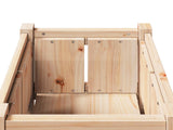 Garden Planter Nature 40 x 40 x 70 cm Solid Pine Wood 8000828