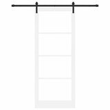 Sliding Door ORKDAL White and Black 93 x 232 cm 3331872
