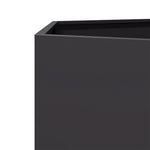 ZNTS Garden Planter Black Hexagon 138x120x45 cm Steel 851136