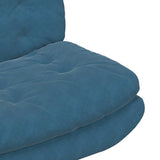Swivel Relaxing Chair Blue 63 x 75 x 76 cm Velvet 42007359