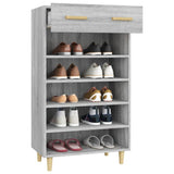 Shoe Cabinet Grey Sonoma 60x35x105 cm Engineered Wood 817556