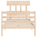 Bed Frame without Mattress 90x200 cm Solid Wood 3195141