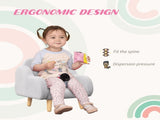 Kids Armchair Toddler Sofa Children Chair with Arm Rest, Wooden Frame, Velvet, PP Legs, Cloud Shape, T3398P347656