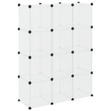 Storage Cube Organiser Transparent PP Plastic, Steel Large 340555