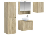 Bathroom Cabinet Set 5 pcs Sonoma Oak 50 x 14.5 x 70 cm 3407297