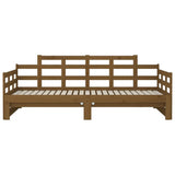 Pull-out Day Bed without Mattress Honey Brown 2x cm 820355