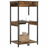 Bedside Cabinet Smoked Oak 41 x 31 x 76 cm Engineered Wood 859547