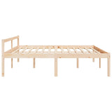 Bed Frame Natural wood Solid pine wood Super King Bed Frame 810629