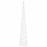 Acrylic Decorative LED Light Cone Multicolour 120 cm 328966