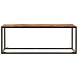 Coffee Table 110x60x40 cm Solid Acacia Wood and Steel 246678
