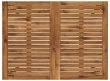 Garden Dinner Table Natural and Black 80 x 80.5 x 75 cm 901310