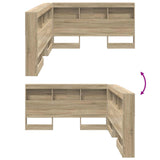 Storage Headboard Sonoma Oak Engineered Wood 3335487