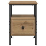 Bedside Cabinet Artisan Oak 34x36x50 cm Engineered Wood 857264
