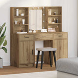 Dressing Table Set with Shelf 3 pcs Artisan Oak Engineered Wood 3334298