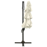4-Tier Garden Parasol with Aluminium Pole Sand 3x3 m 313828