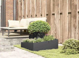 Garden Planter Black 60 x 60 x 50 cm Cold-rolled Steel 873571