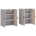 Wall Mounted Cabinets 2 pcs Grey Sonoma Engineered Wood 3198023
