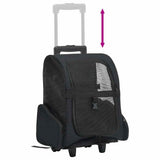 Foldable Multipurpose Pet Trolley Black 171019