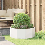 Planter White 90 x 90 x 35 cm Steel 883732