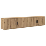 Wall-mounted TV Cabinet Set Wall-mounted 2 pcs Artisan Oak 3415588