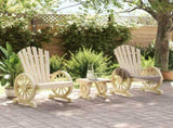 3 Piece Garden Lounge Set Solid Wood Fir 3207121