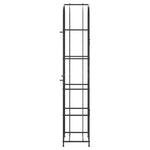 Wine Rack for 73 Bottles Black 45x36x200 cm Wrought Iron 358371