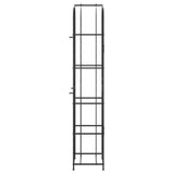 Wine Rack for 73 Bottles Black 45x36x200 cm Wrought Iron 358371