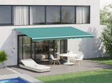 Manual Retractable Awning, 3.5x2.5 m-Green T3398P310343