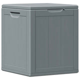 Garden Storage Box 90L Grey PP Wood Look 151233