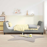 Children's Bed Frame with Headboard Light Grey 80 x 200 cm 42010867