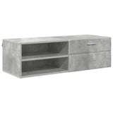 Wooden Cabinet with Drawer High Gloss White 100.5 x 39 x 30 cm 880245