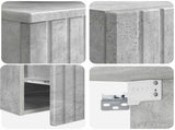 Bathroom Furniture Set 2 pcs Concrete Grey 33 x 34.5 x 100 cm 3406136