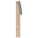Upholstered Headboard Light Grey 100 cm Solid Pine Wood 879134