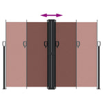 Retractable Side Awning Brown 180x1200 cm 4004839
