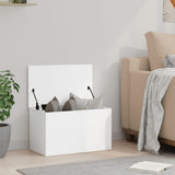 Storage Box White 60x35x35 cm Engineered Wood 840674