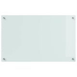 Kitchen Backsplash 2 pcs White 80 x 50 cm Tempered Glass 3415522
