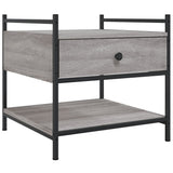 Coffee Table Grey Sonoma 50x50x50 cm Engineered Wood 833968